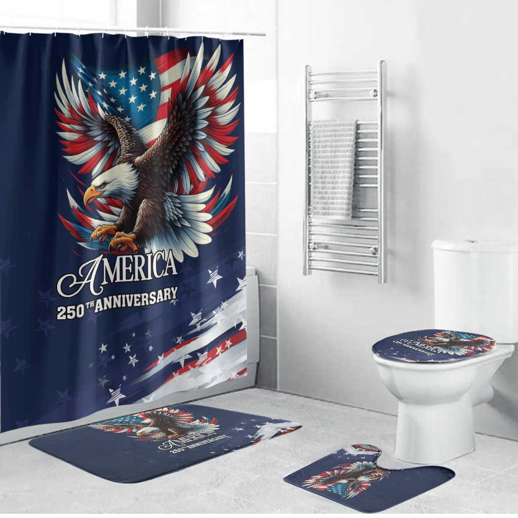 US Navy 250th Anniversary Bathroom Set Proudly Served Veteran - Wonder Print Shop