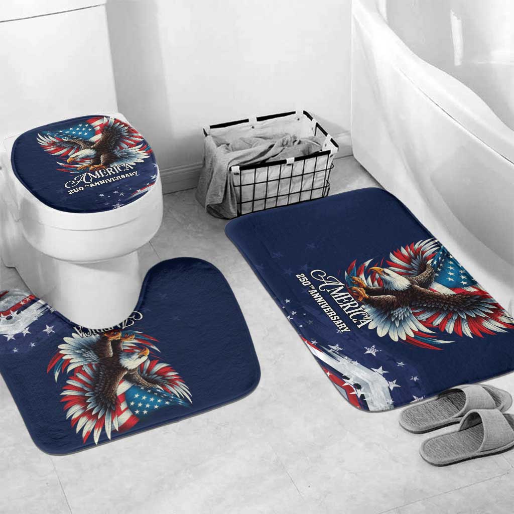 US Navy 250th Anniversary Bathroom Set Proudly Served Veteran - Wonder Print Shop