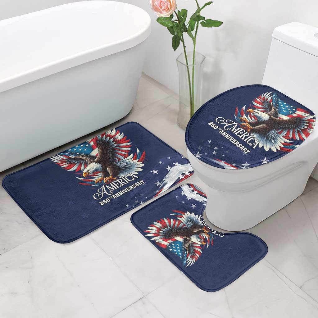 US Navy 250th Anniversary Bathroom Set Proudly Served Veteran - Wonder Print Shop