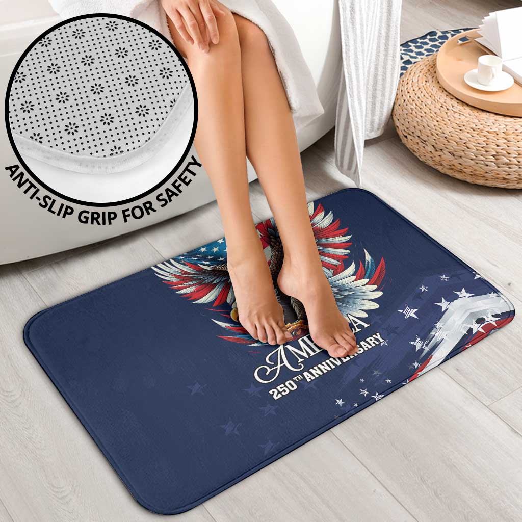 US Navy 250th Anniversary Bathroom Set Proudly Served Veteran - Wonder Print Shop