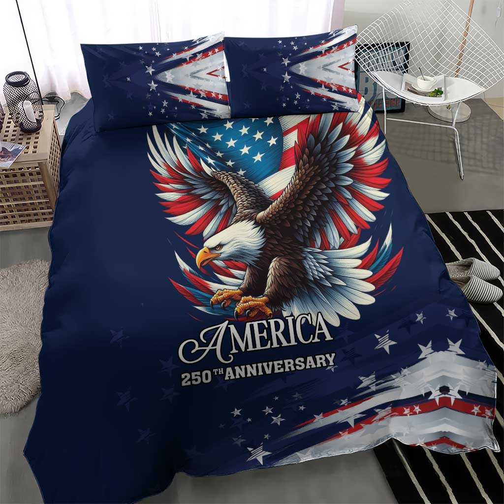 US Navy 250th Anniversary Bedding Set Proudly Served Veteran - Wonder Print Shop