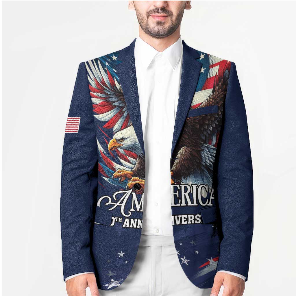US Navy 250th Anniversary Blazer Proudly Served Veteran - Wonder Print Shop