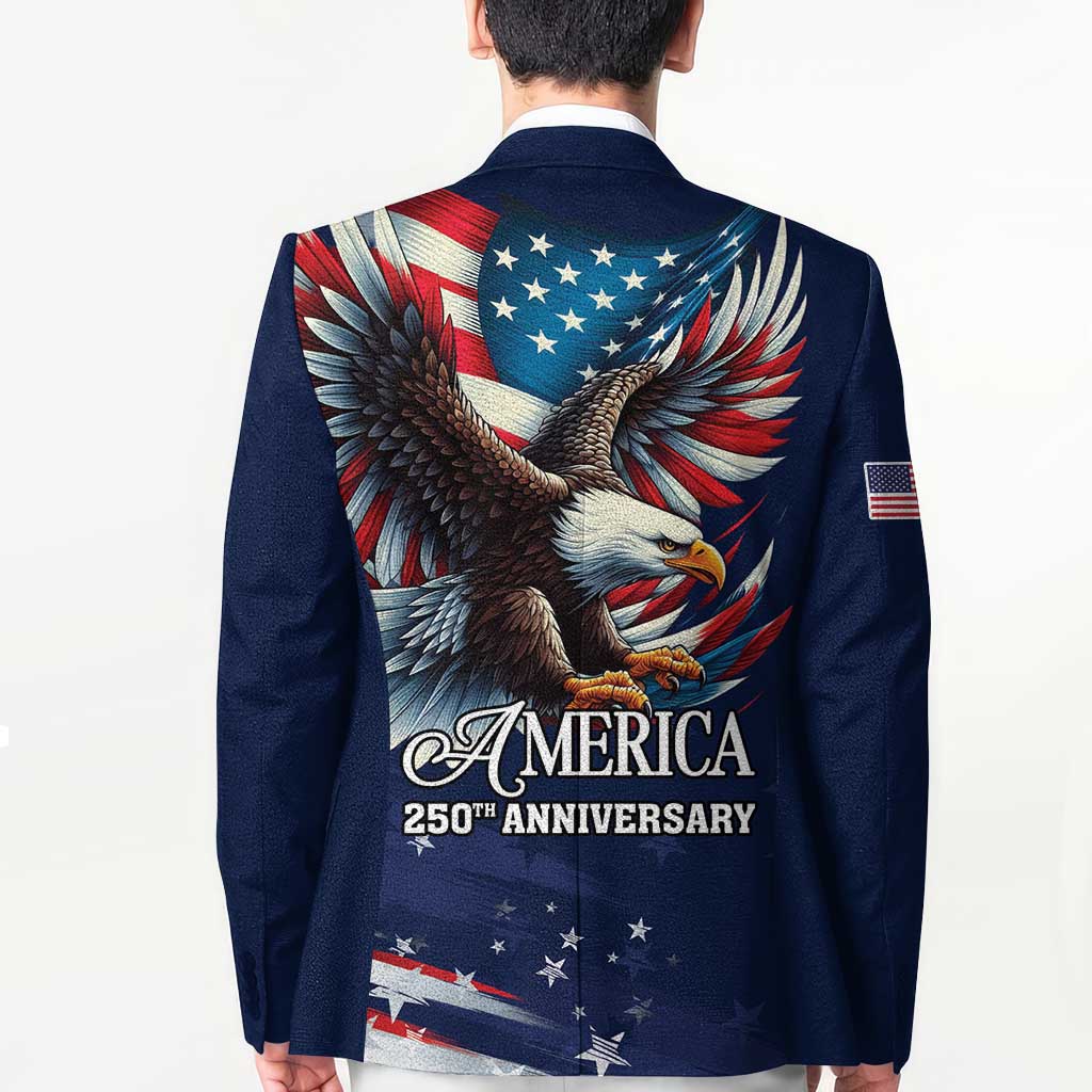 US Navy 250th Anniversary Blazer Proudly Served Veteran - Wonder Print Shop