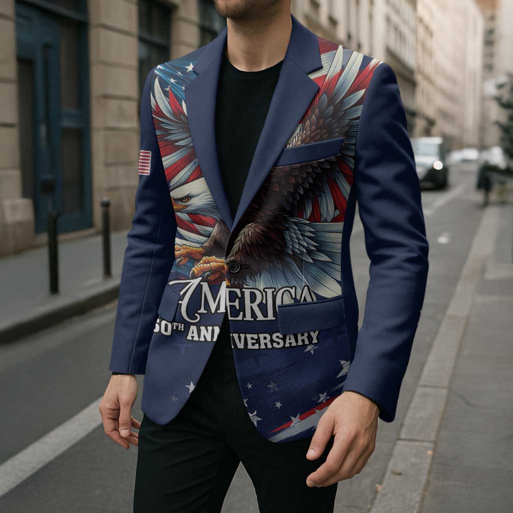 US Navy 250th Anniversary Blazer Proudly Served Veteran - Wonder Print Shop