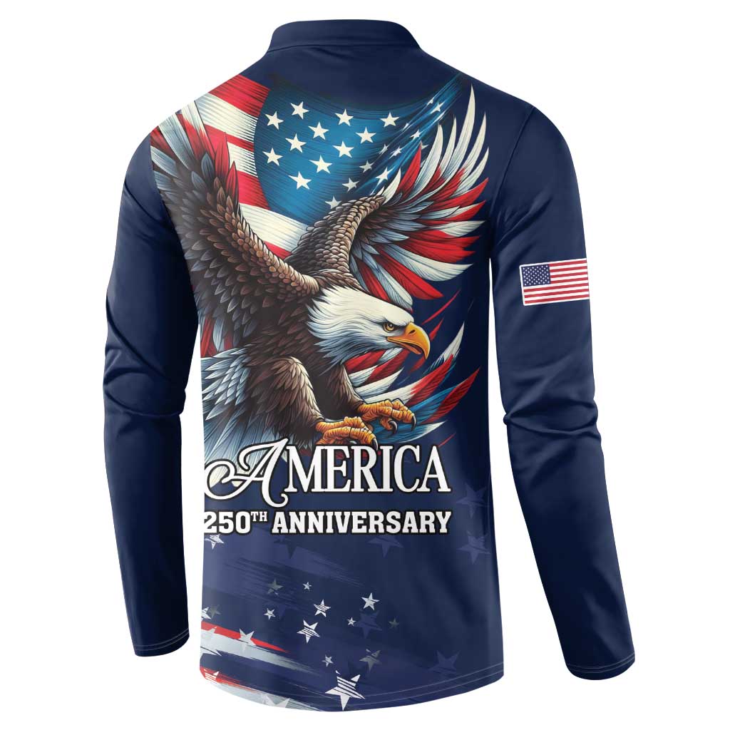 US Navy 250th Anniversary Button Sweatshirt Proudly Served Veteran - Wonder Print Shop