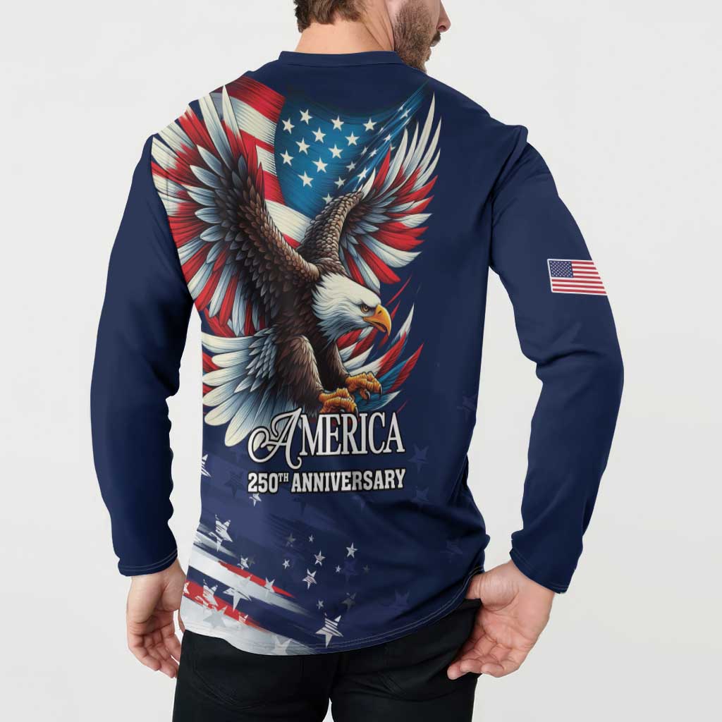 US Navy 250th Anniversary Button Sweatshirt Proudly Served Veteran - Wonder Print Shop