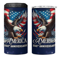 US Navy 250th Anniversary 4 in 1 Can Cooler Tumbler Proudly Served Veteran - Wonder Print Shop