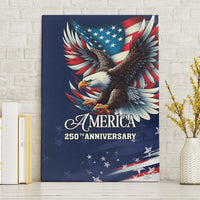 US Navy 250th Anniversary Canvas Wall Art Proudly Served Veteran - Wonder Print Shop