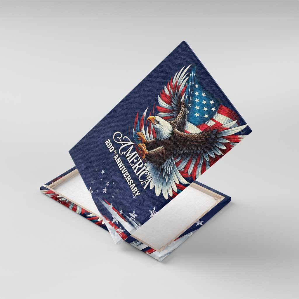 US Navy 250th Anniversary Canvas Wall Art Proudly Served Veteran - Wonder Print Shop