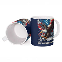 US Navy 250th Anniversary Ceramic Mug Proudly Served Veteran - Wonder Print Shop