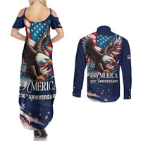 US Navy 250th Anniversary Couples Matching Summer Maxi Dress and Long Sleeve Button Shirt Proudly Served Veteran - Wonder Print Shop