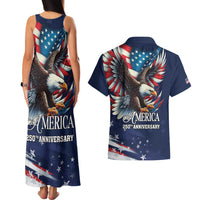 US Navy 250th Anniversary Couples Matching Tank Maxi Dress and Hawaiian Shirt Proudly Served Veteran - Wonder Print Shop