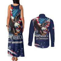 US Navy 250th Anniversary Couples Matching Tank Maxi Dress and Long Sleeve Button Shirt Proudly Served Veteran - Wonder Print Shop