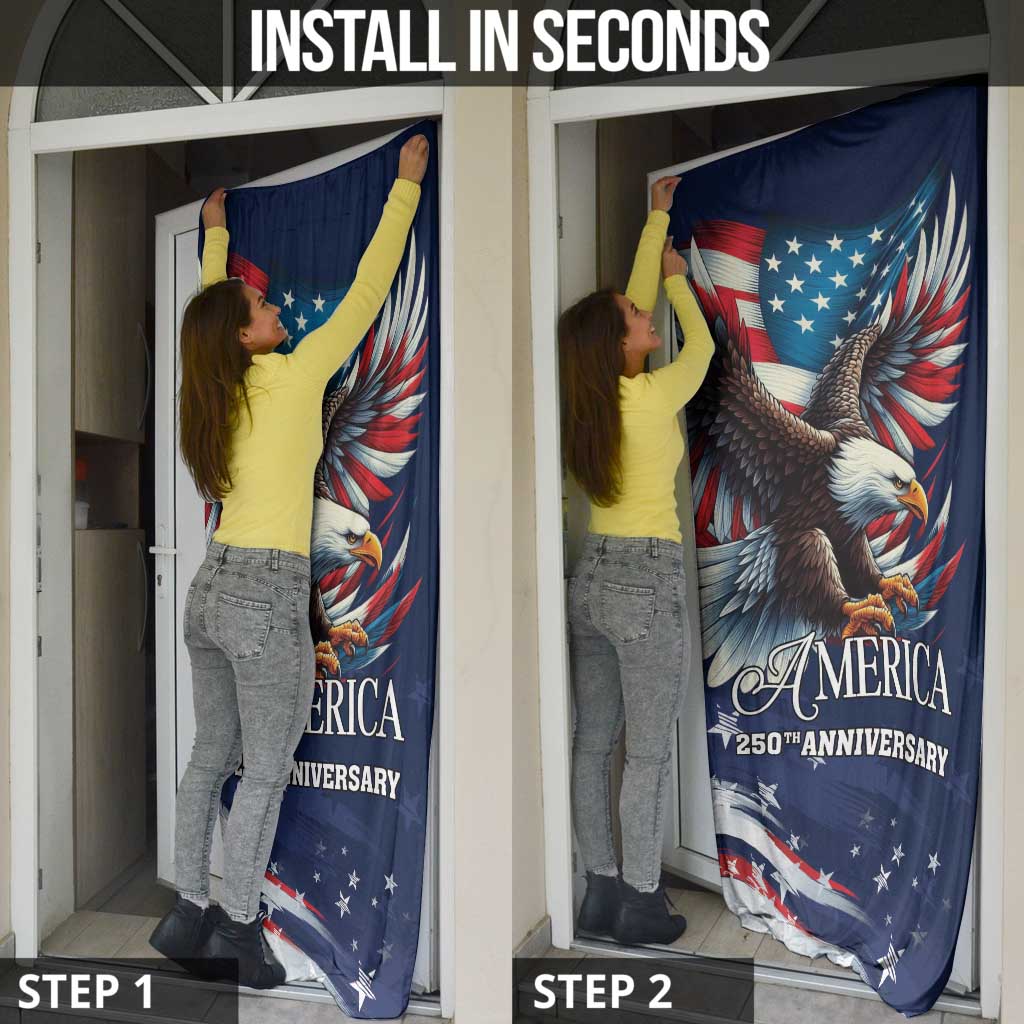 US Navy 250th Anniversary Door Cover Proudly Served Veteran - Wonder Print Shop