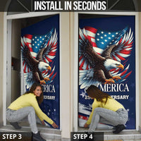 US Navy 250th Anniversary Door Cover Proudly Served Veteran - Wonder Print Shop