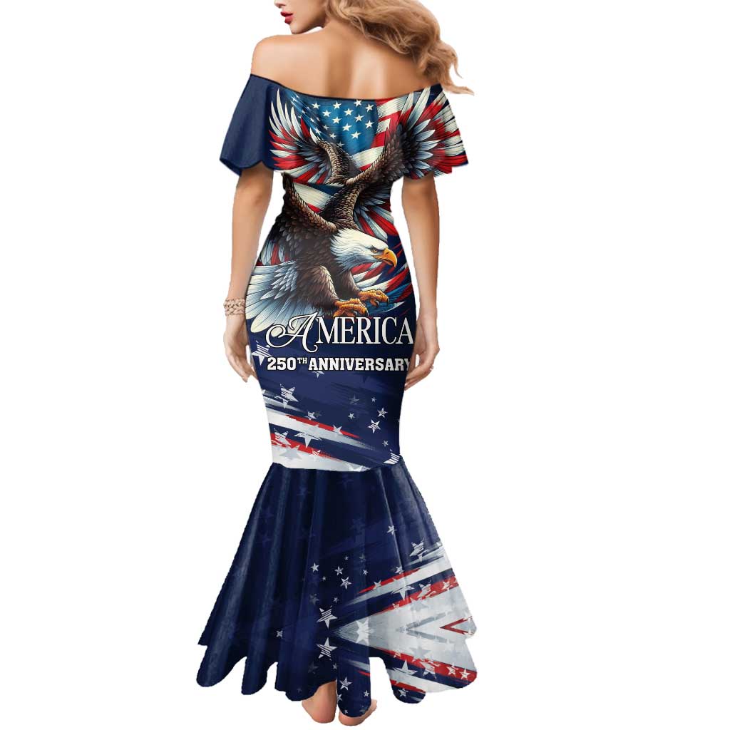 US Navy 250th Anniversary Family Matching Mermaid Dress and Hawaiian Shirt Proudly Served Veteran - Wonder Print Shop