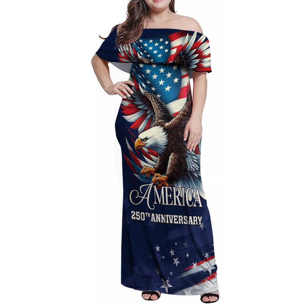 US Navy 250th Anniversary Family Matching Off Shoulder Maxi Dress and Hawaiian Shirt Proudly Served Veteran - Wonder Print Shop
