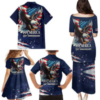 US Navy 250th Anniversary Family Matching Puletasi and Hawaiian Shirt Proudly Served Veteran - Wonder Print Shop