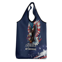 US Navy 250th Anniversary Grocery Bag Proudly Served Veteran - Wonder Print Shop