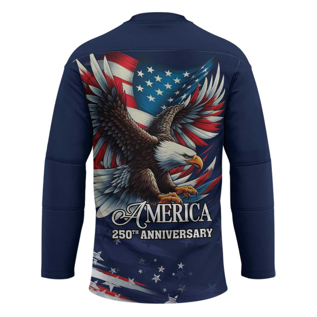 US Navy 250th Anniversary Hockey Jersey Proudly Served Veteran - Wonder Print Shop