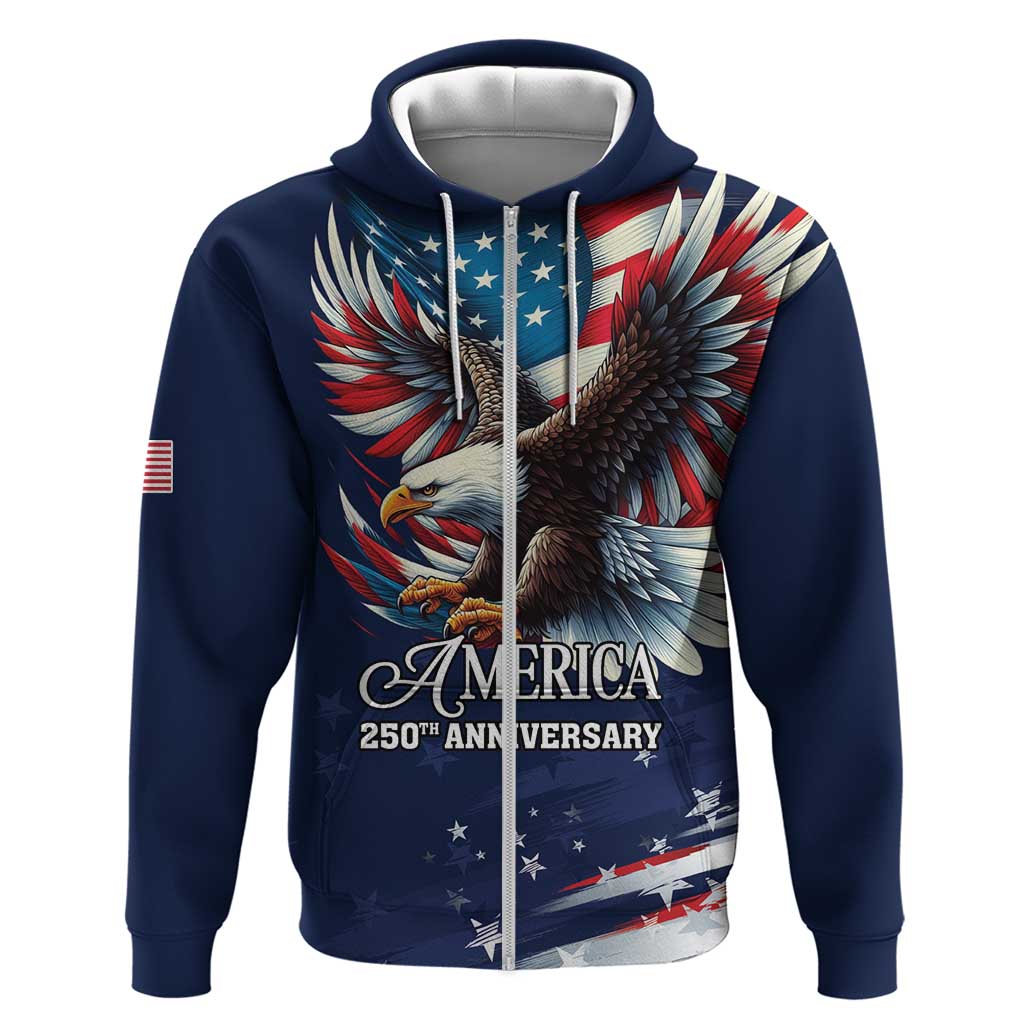 US Navy 250th Anniversary Hoodie Proudly Served Veteran - Wonder Print Shop