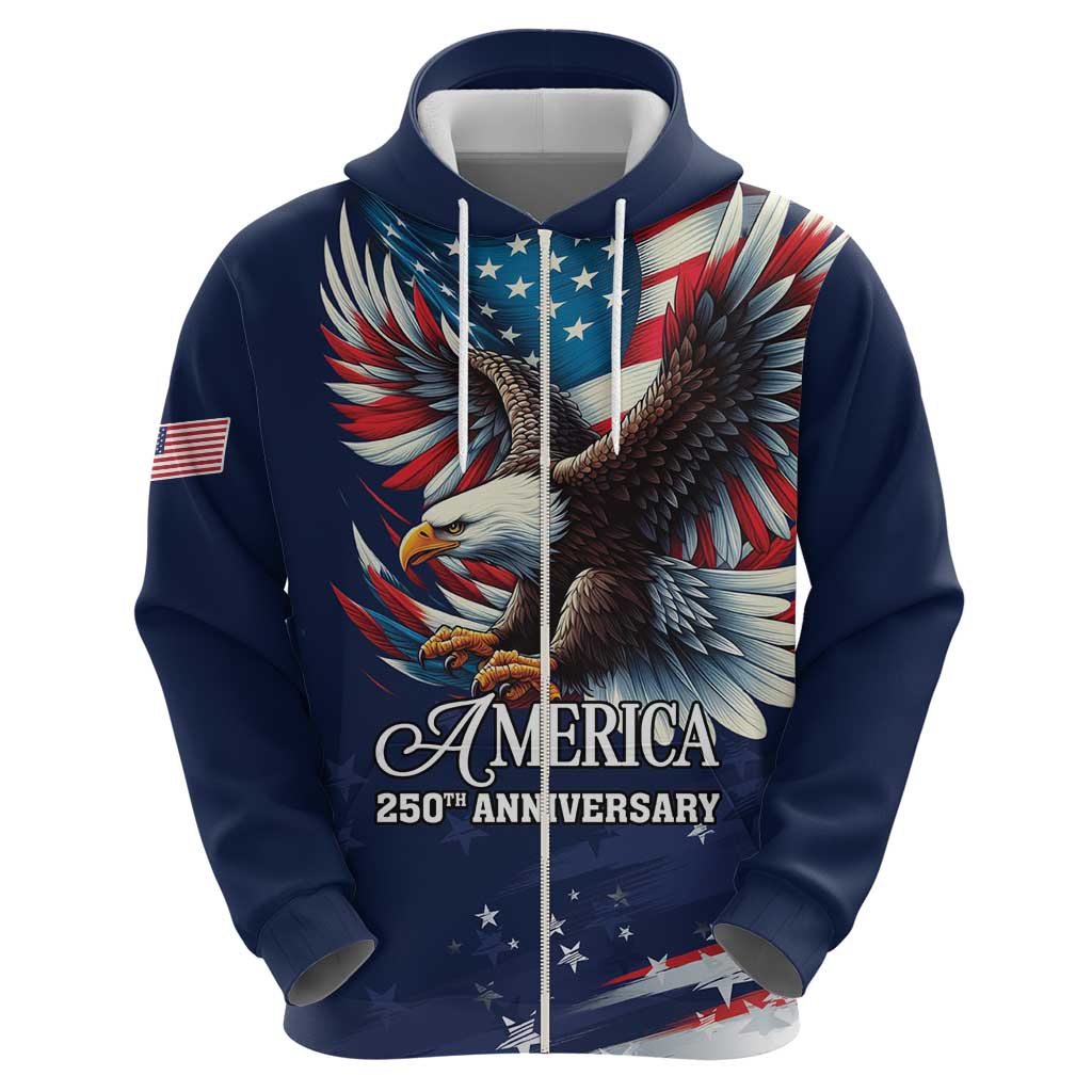 US Navy 250th Anniversary Hoodie Proudly Served Veteran - Wonder Print Shop