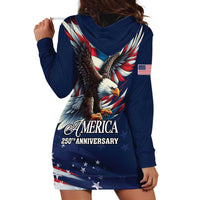 US Navy 250th Anniversary Hoodie Dress Proudly Served Veteran - Wonder Print Shop