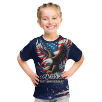 US Navy 250th Anniversary Kid T Shirt Proudly Served Veteran - Wonder Print Shop