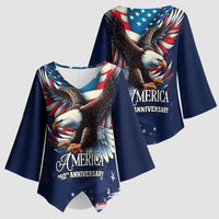 US Navy 250th Anniversary Kimono Sleeve Blouse Proudly Served Veteran - Wonder Print Shop