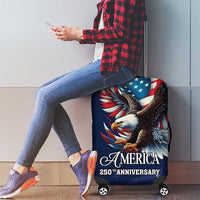 US Navy 250th Anniversary Luggage Cover Proudly Served Veteran - Wonder Print Shop