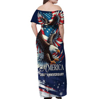 US Navy 250th Anniversary Off Shoulder Maxi Dress Proudly Served Veteran - Wonder Print Shop