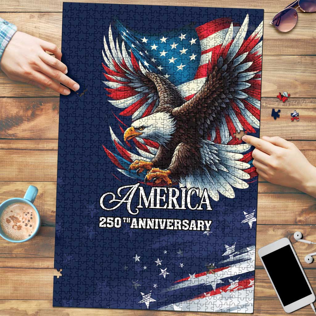 US Navy 250th Anniversary Puzzle Proudly Served Veteran - Wonder Print Shop