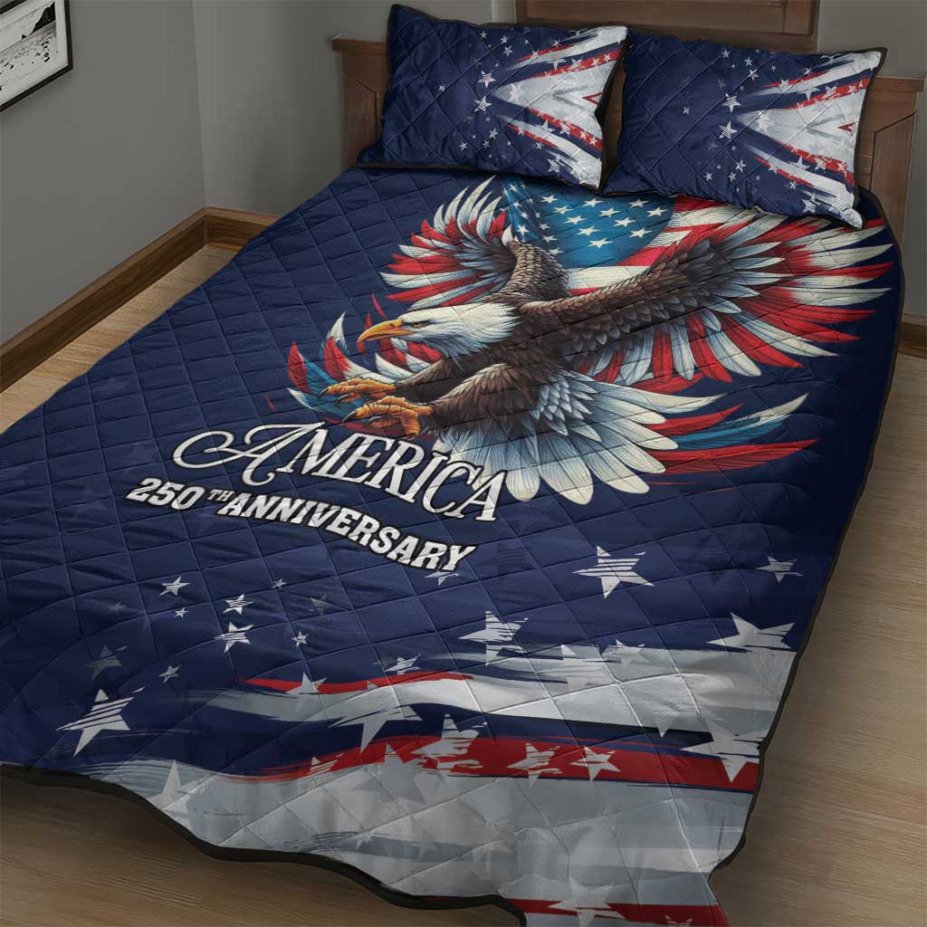 US Navy 250th Anniversary Quilt Bed Set Proudly Served Veteran - Wonder Print Shop
