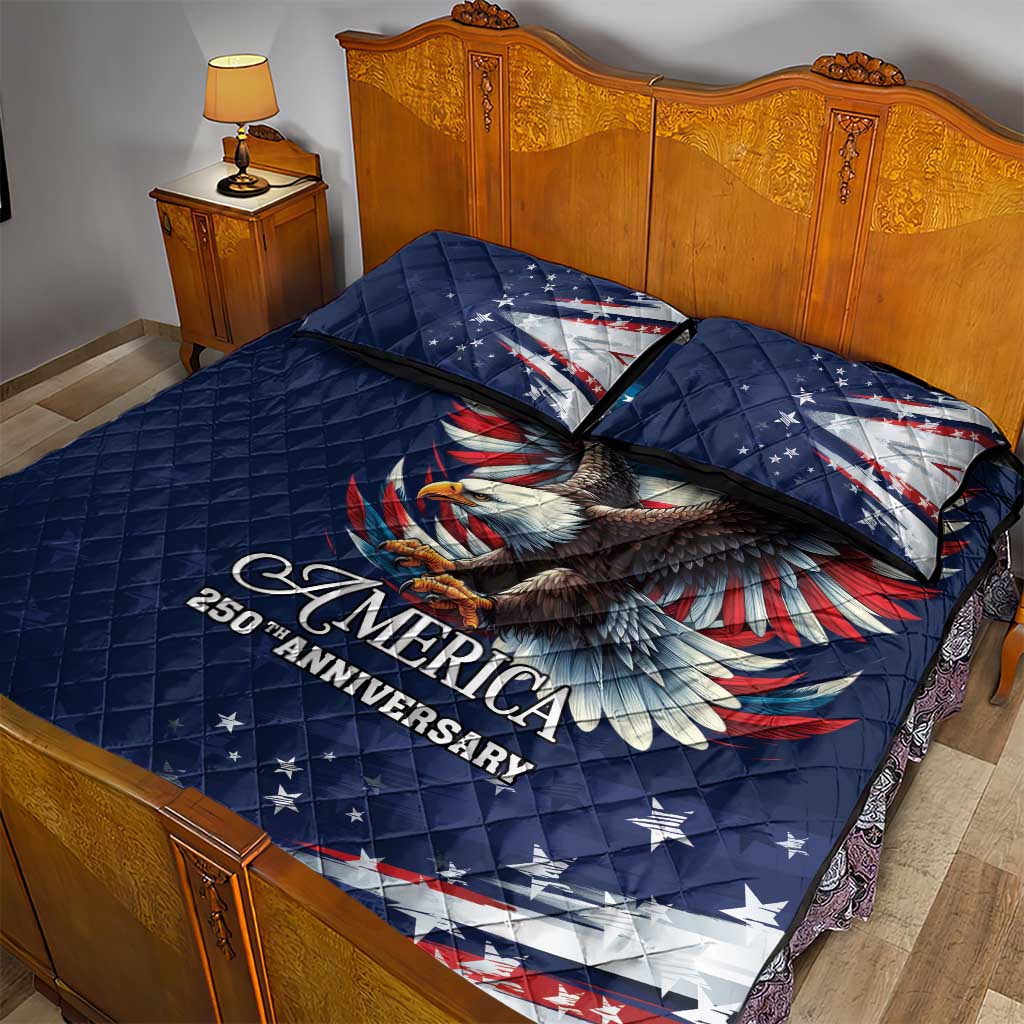 US Navy 250th Anniversary Quilt Bed Set Proudly Served Veteran - Wonder Print Shop