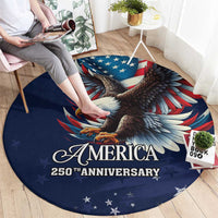 US Navy 250th Anniversary Round Carpet Proudly Served Veteran - Wonder Print Shop