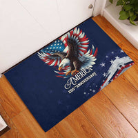 US Navy 250th Anniversary Rubber Doormat Proudly Served Veteran - Wonder Print Shop