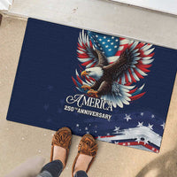 US Navy 250th Anniversary Rubber Doormat Proudly Served Veteran - Wonder Print Shop