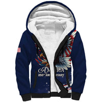 US Navy 250th Anniversary Sherpa Hoodie Proudly Served Veteran - Wonder Print Shop