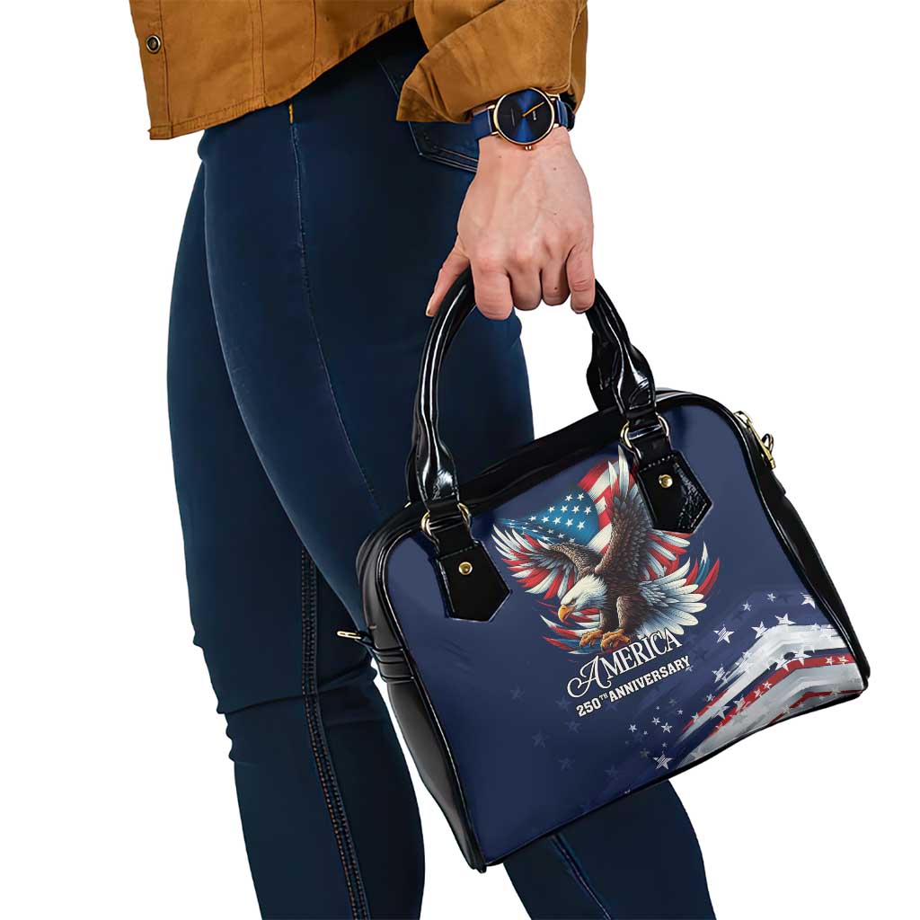 US Navy 250th Anniversary Shoulder Handbag Proudly Served Veteran - Wonder Print Shop