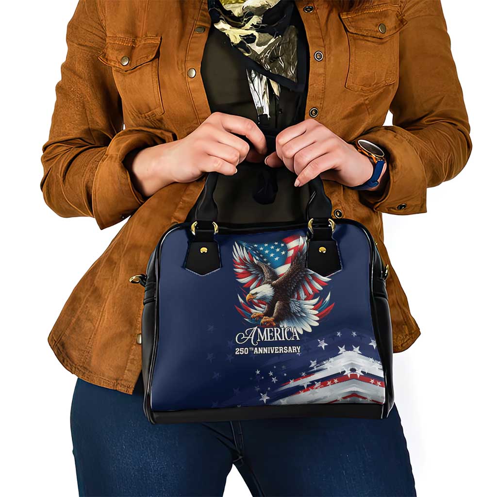 US Navy 250th Anniversary Shoulder Handbag Proudly Served Veteran - Wonder Print Shop