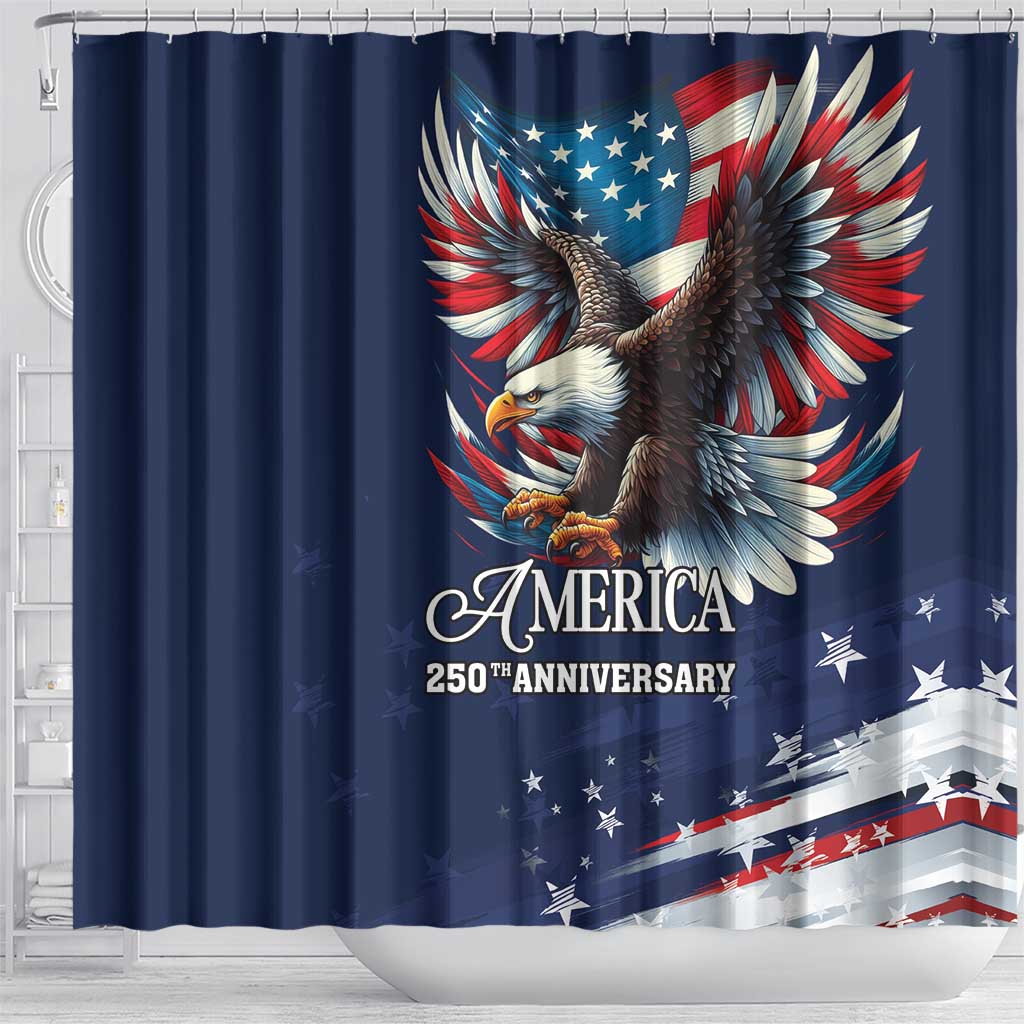 US Navy 250th Anniversary Shower Curtain Proudly Served Veteran - Wonder Print Shop