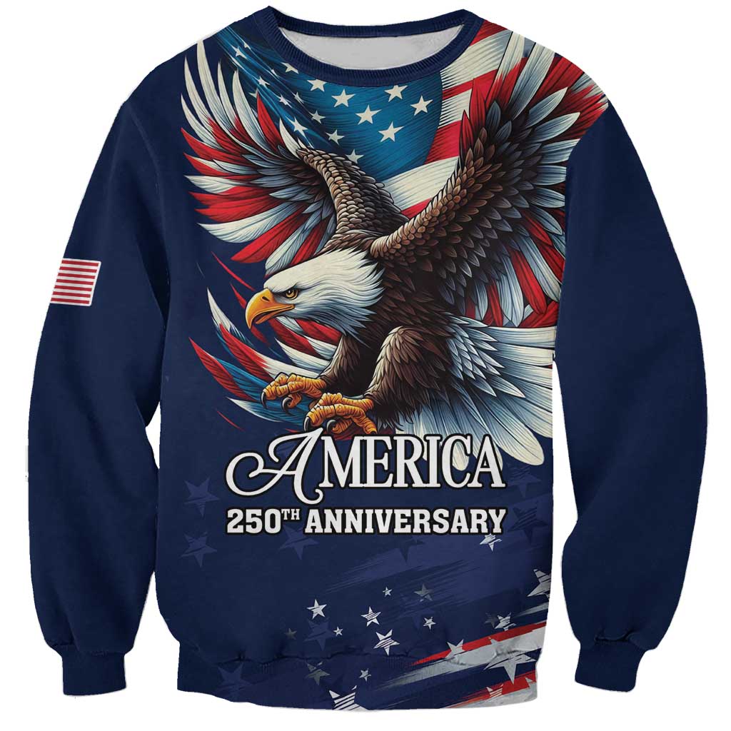 US Navy 250th Anniversary Sweatshirt Proudly Served Veteran - Wonder Print Shop