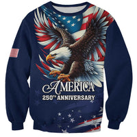 US Navy 250th Anniversary Sweatshirt Proudly Served Veteran - Wonder Print Shop