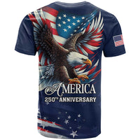 US Navy 250th Anniversary T Shirt Proudly Served Veteran - Wonder Print Shop