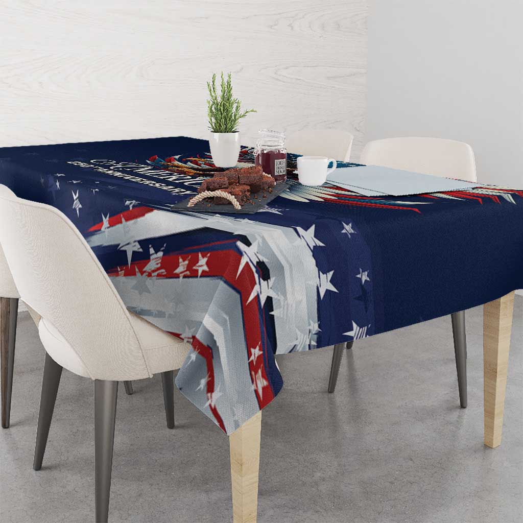 US Navy 250th Anniversary Tablecloth Proudly Served Veteran - Wonder Print Shop