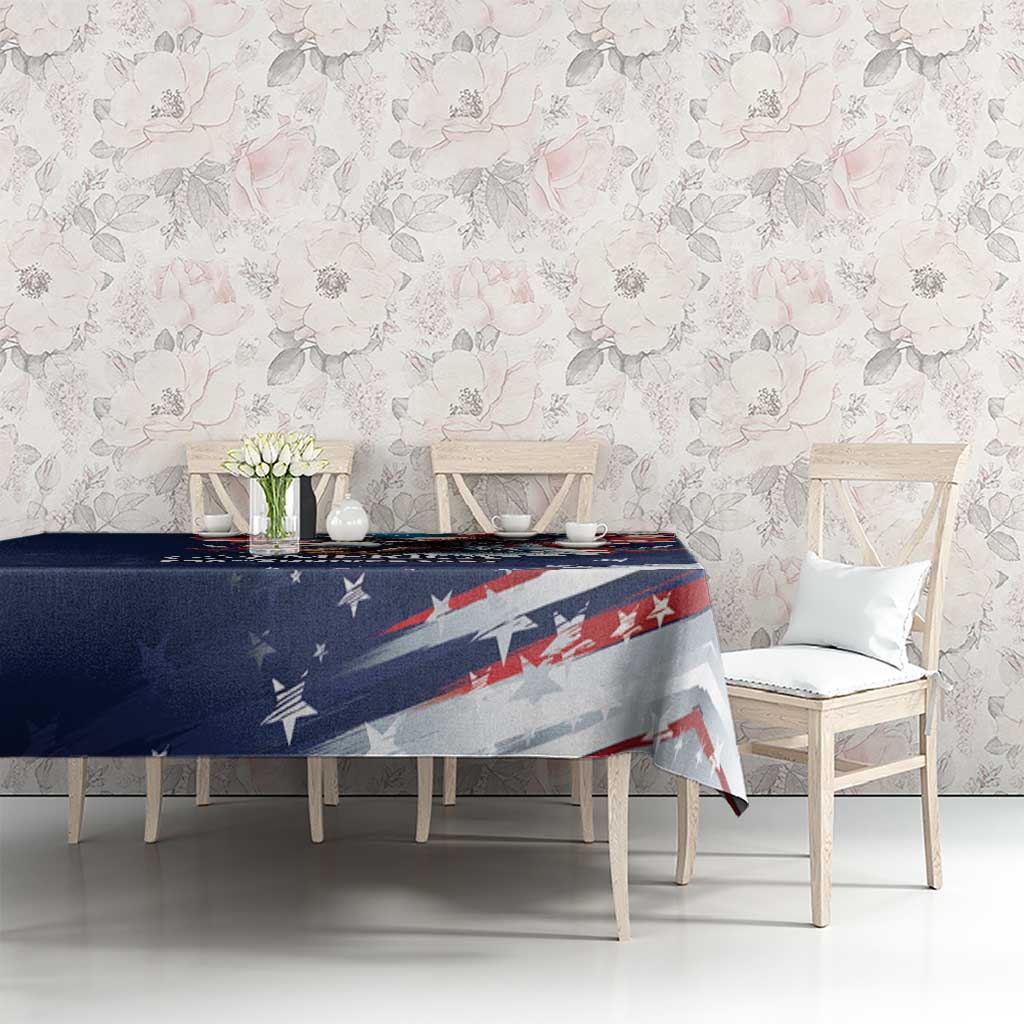 US Navy 250th Anniversary Tablecloth Proudly Served Veteran - Wonder Print Shop