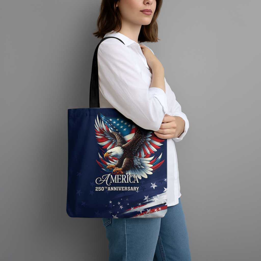 US Navy 250th Anniversary Tote Bag Proudly Served Veteran - Wonder Print Shop