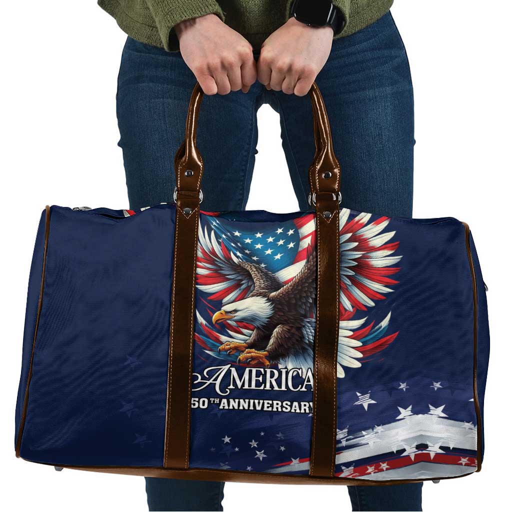 US Navy 250th Anniversary Travel Bag Proudly Served Veteran - Wonder Print Shop
