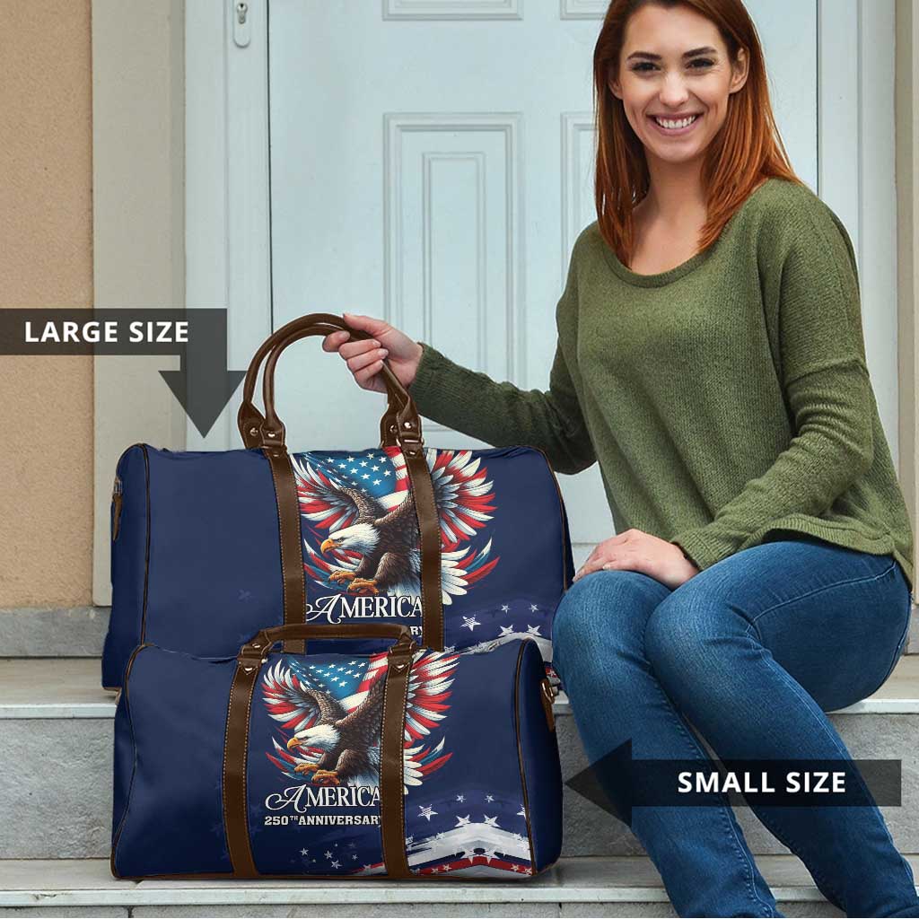 US Navy 250th Anniversary Travel Bag Proudly Served Veteran - Wonder Print Shop