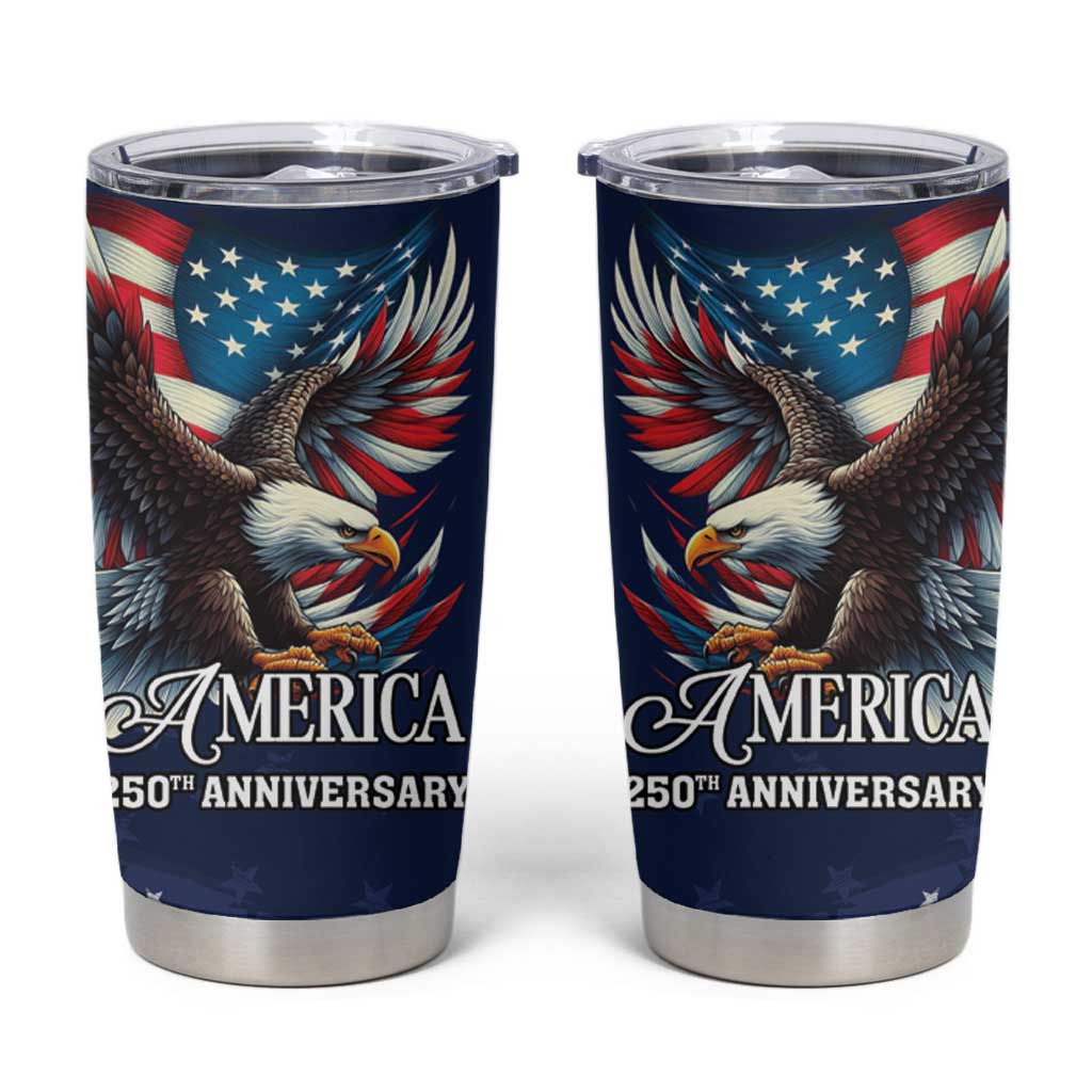 US Navy 250th Anniversary Tumbler Cup Proudly Served Veteran - Wonder Print Shop